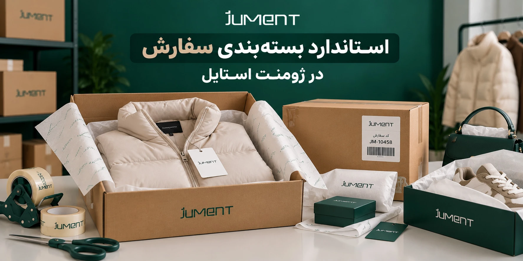 استاندارد بستهبندی سفارش در ژومنت استایل